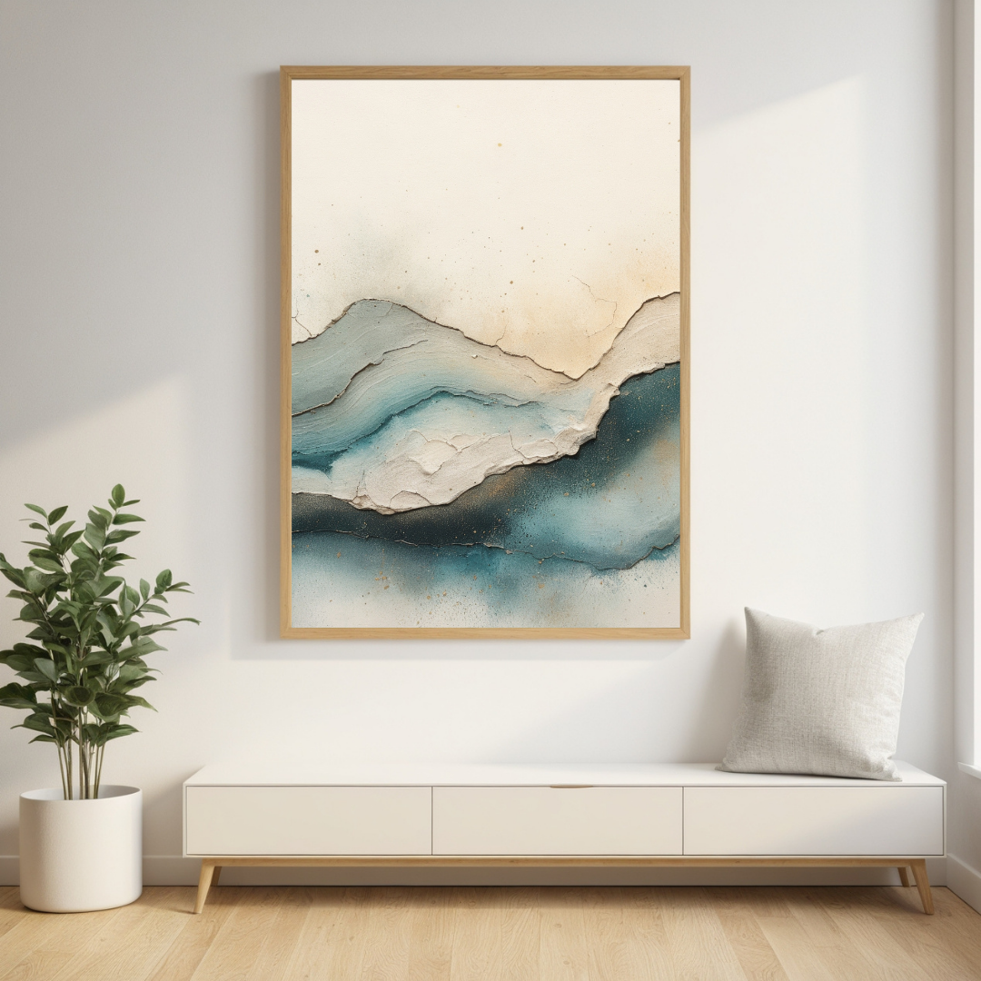 Modern Abstract Ocean Wave Wall Art