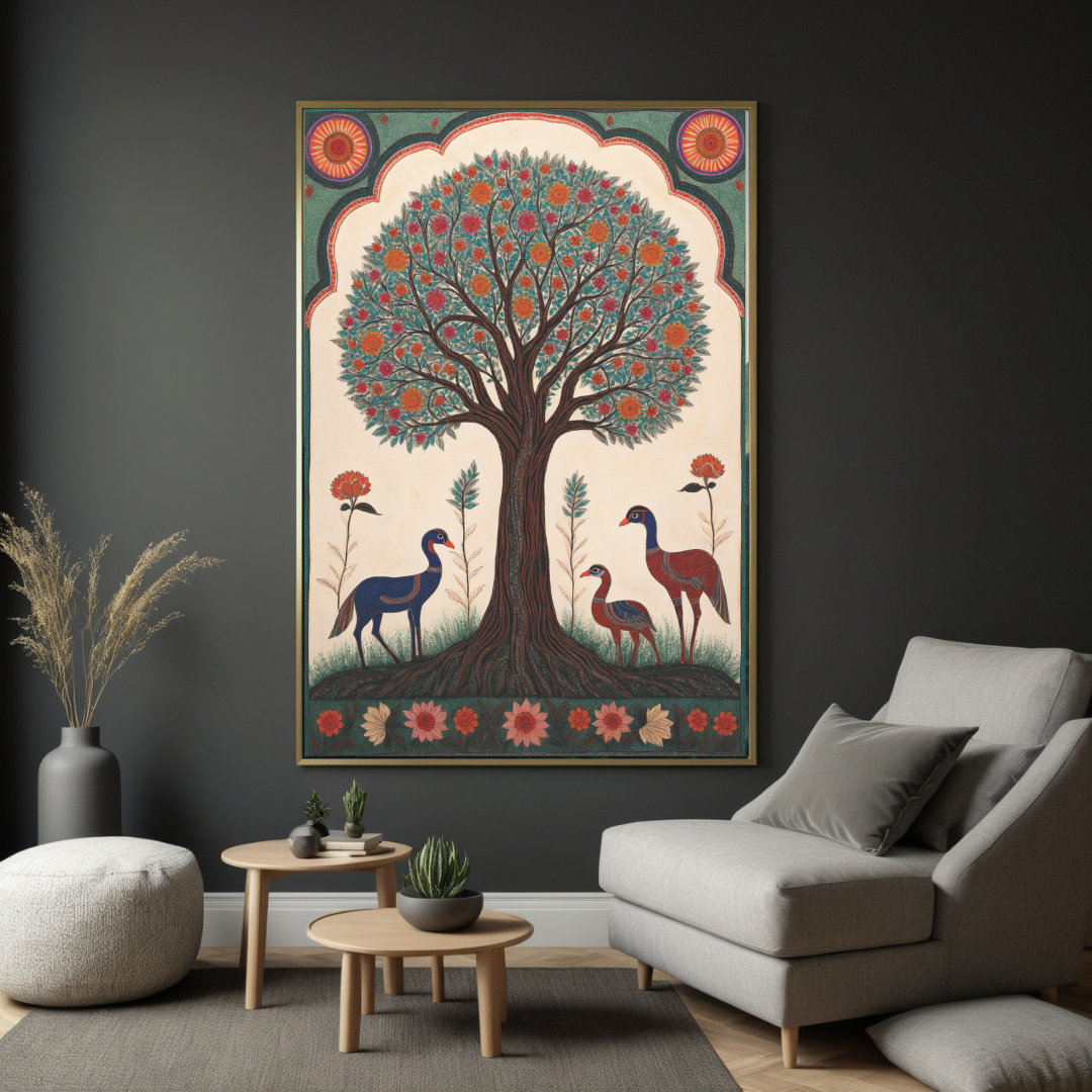 Regal Rajasthan | Traditional Indian Folk Art on Canvas