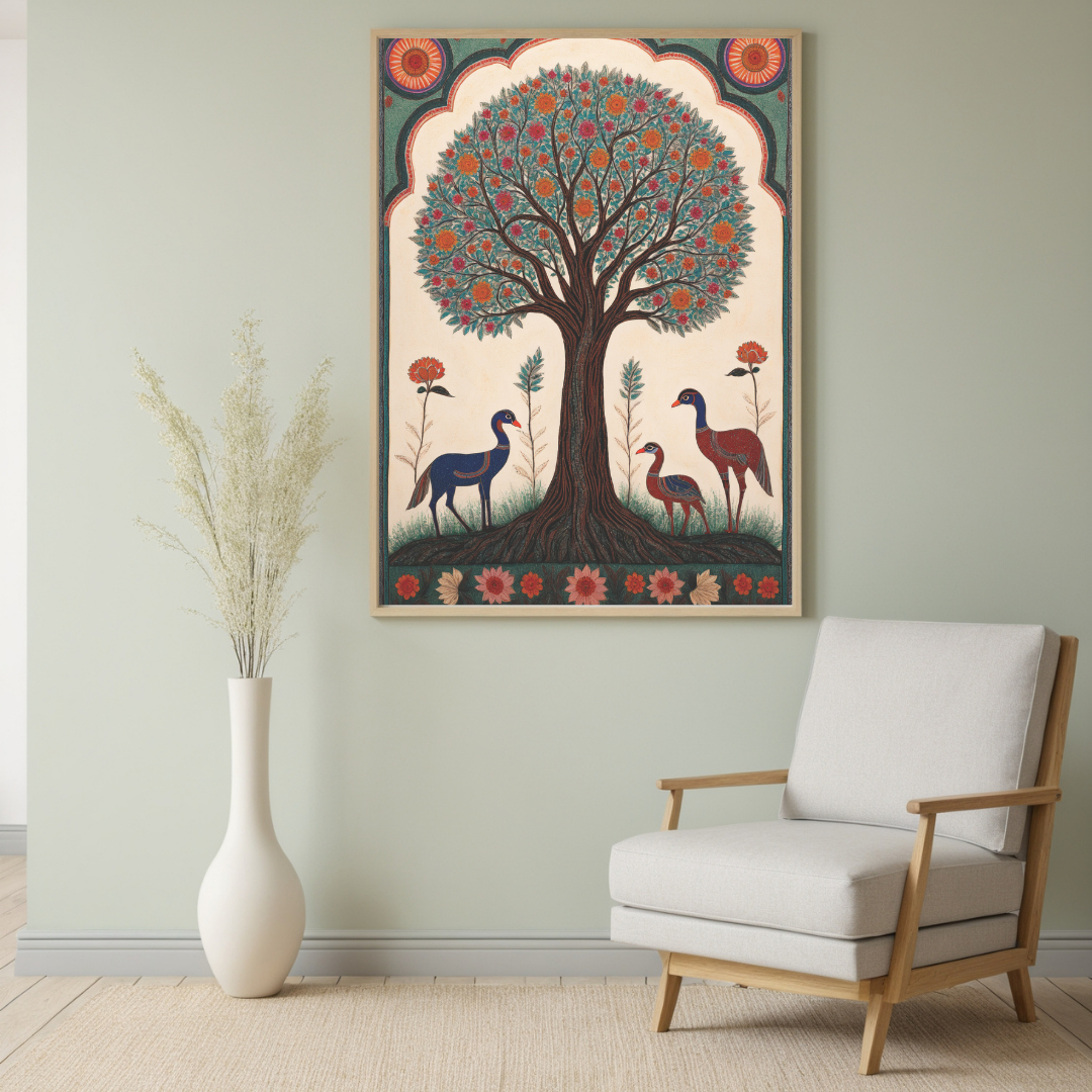 Regal Rajasthan | Traditional Indian Folk Art on Canvas