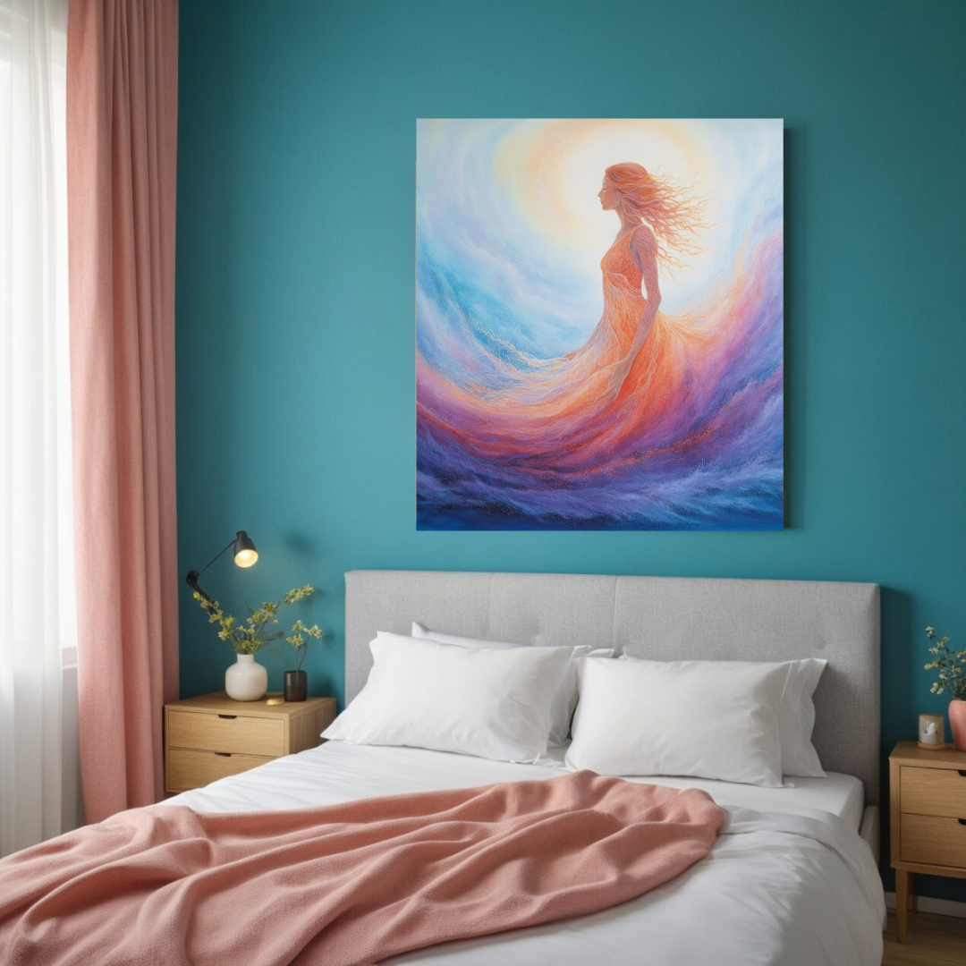 Empowering Feminine Energy Wall Art | Ethereal Abstract Canvas