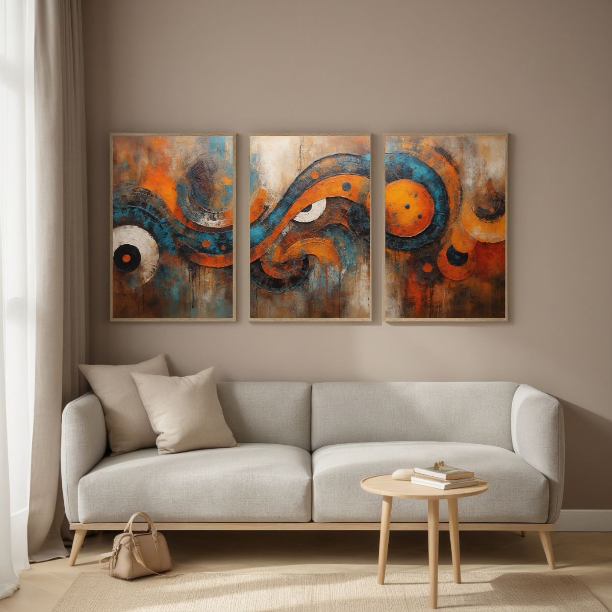 Bold Abstract Wall Art | Vibrant Wave Energy on Canvas