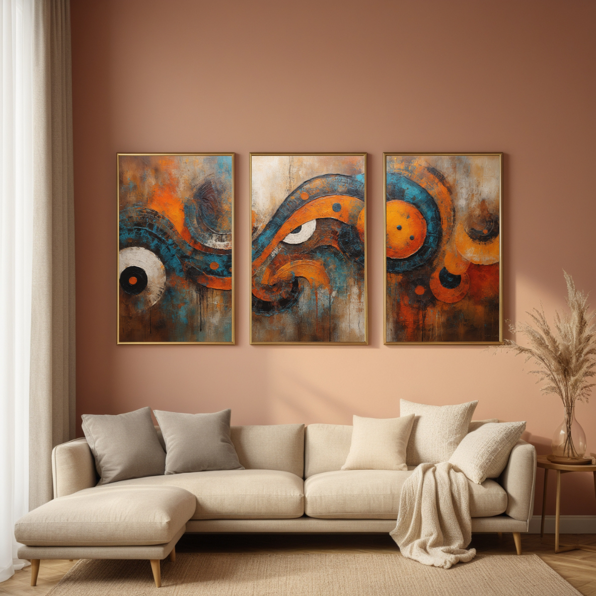Bold Abstract Wall Art | Vibrant Wave Energy on Canvas