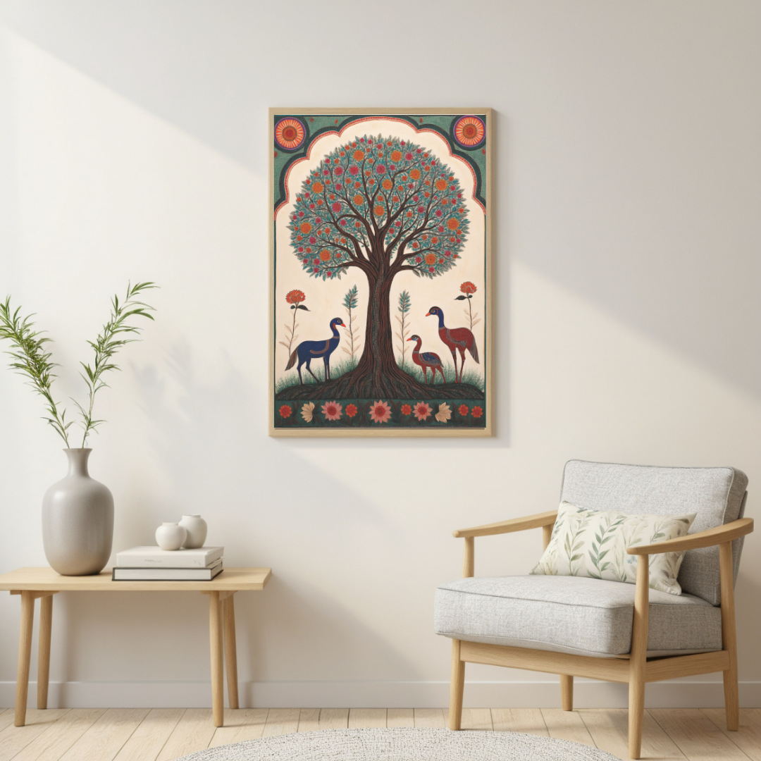 Regal Rajasthan | Traditional Indian Folk Art on Canvas