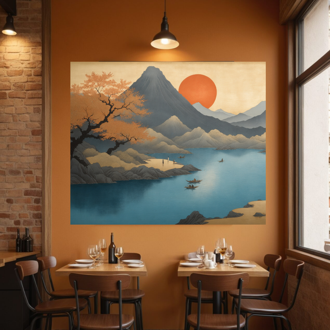 Japanese Landscape Wall Art | Serene Nature Canvas