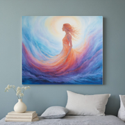 Empowering Feminine Energy Wall Art | Ethereal Abstract Canvas