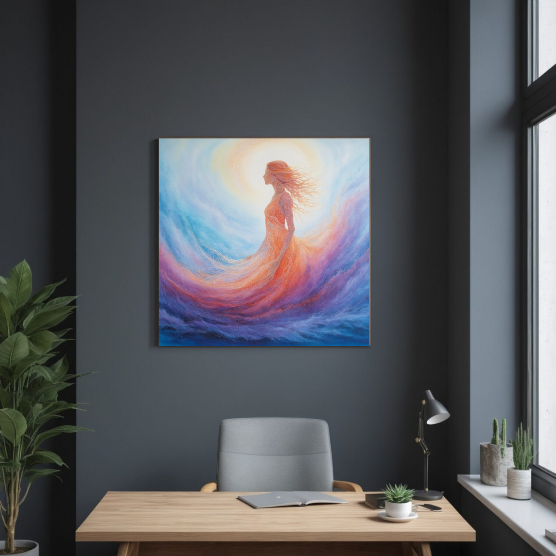 Empowering Feminine Energy Wall Art | Ethereal Abstract Canvas